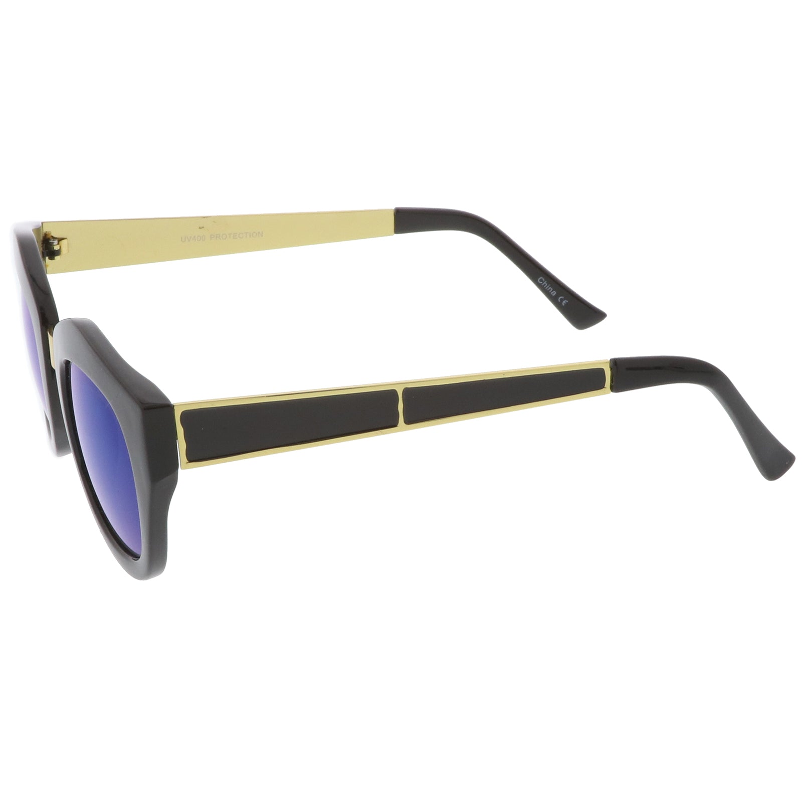 Black-Gold / Blue Mirror