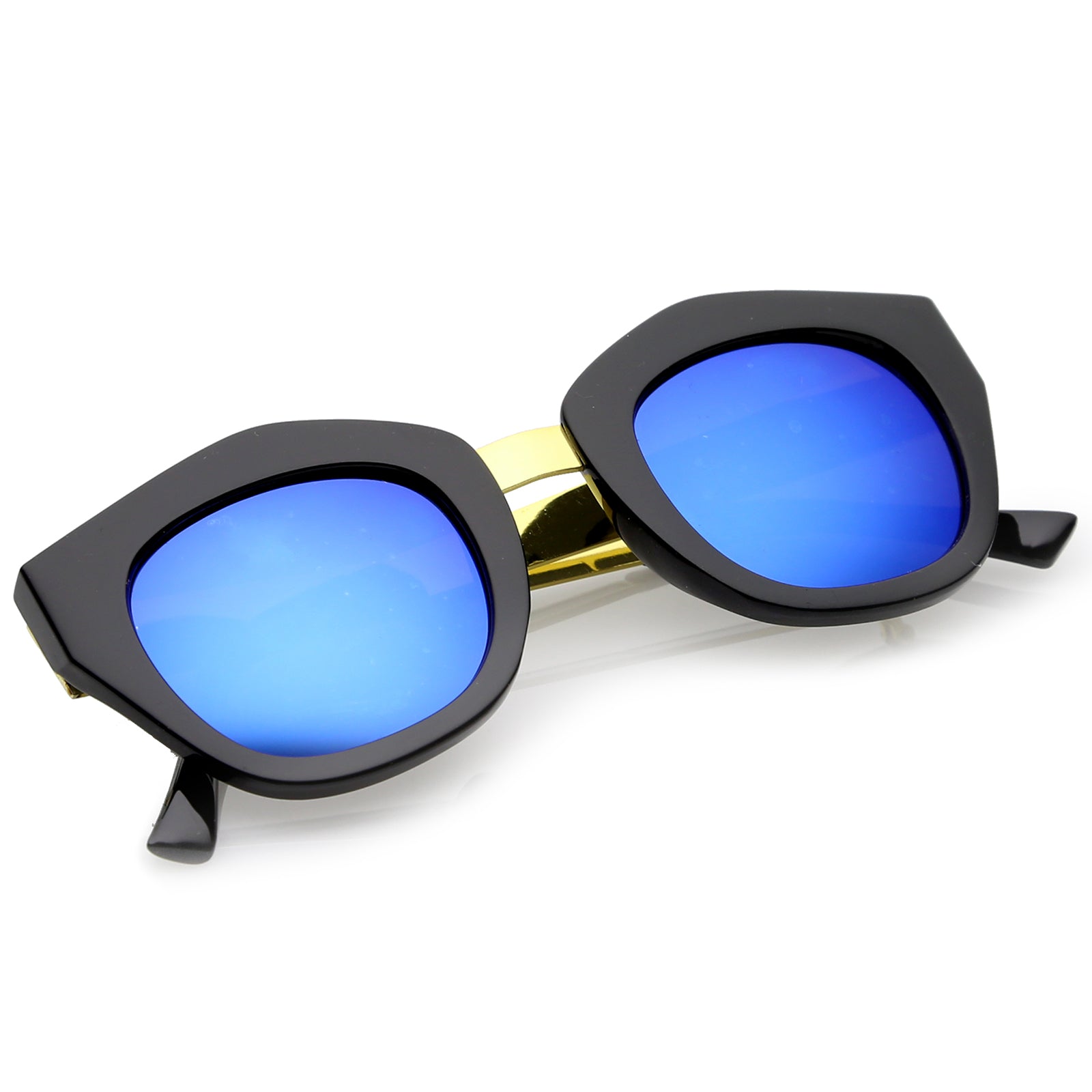 Black-Gold / Blue Mirror