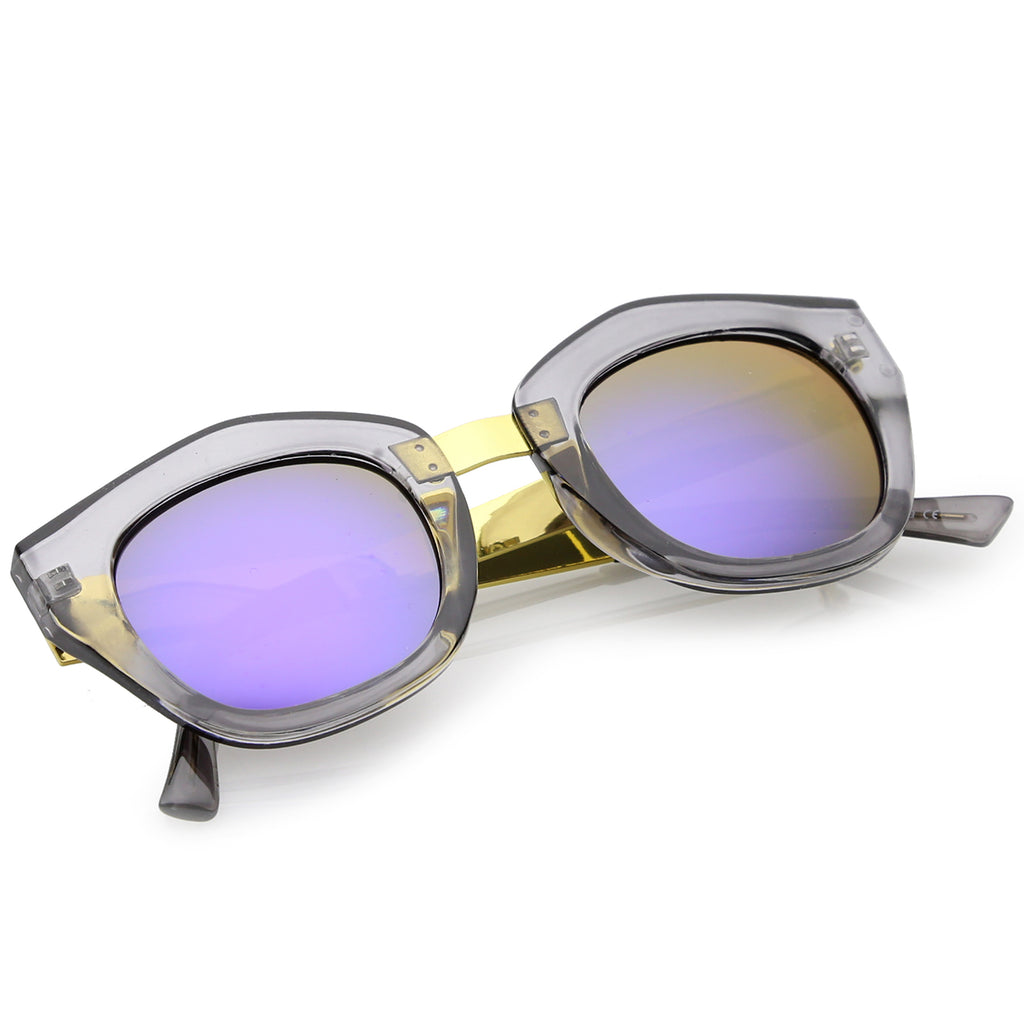 Smoke-Gold / Purple Mirror