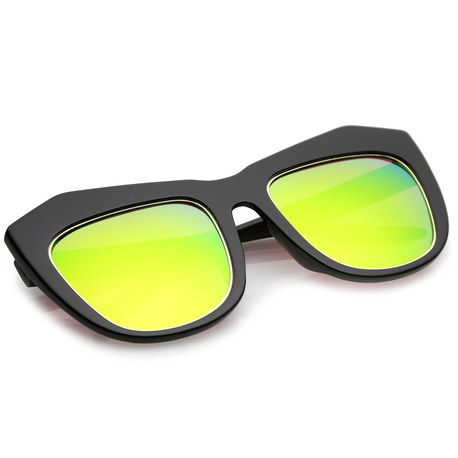Black / Pink-Yellow Mirror