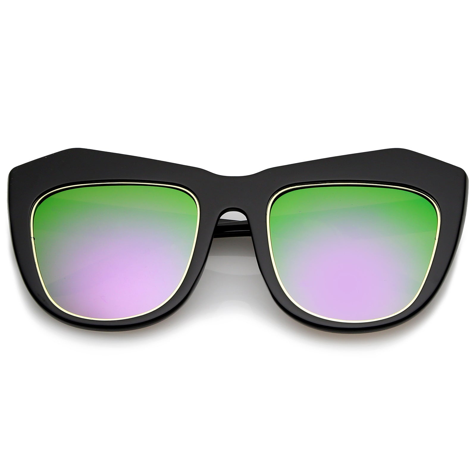 Black / Purple-Green Mirror