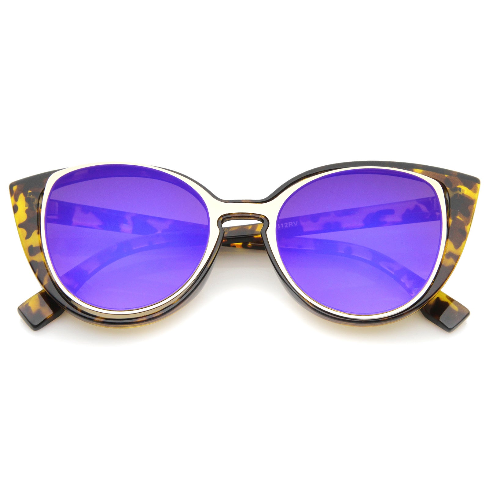 Tortoise-Gold / Purple Mirror