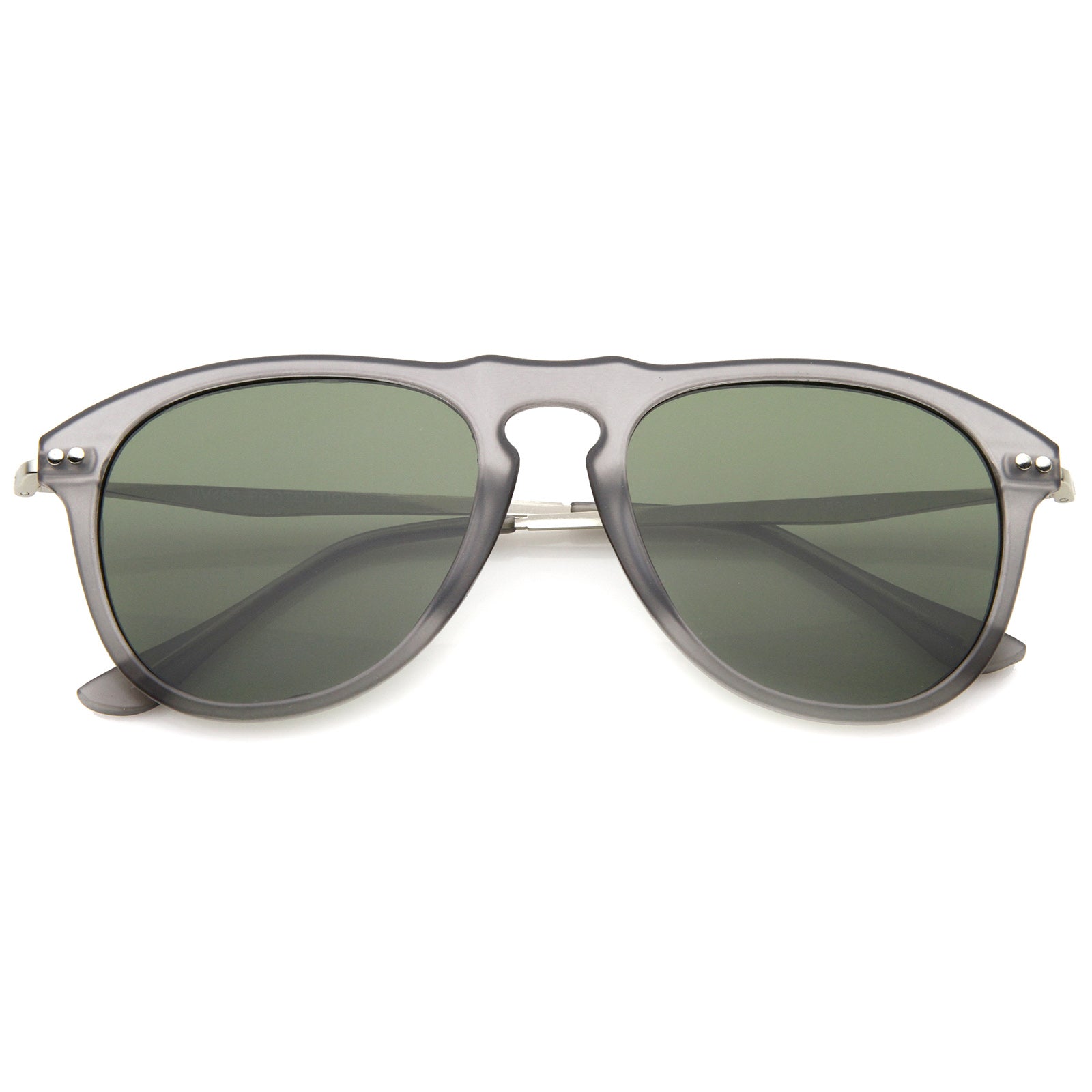 Matte Smoke-Silver / Green