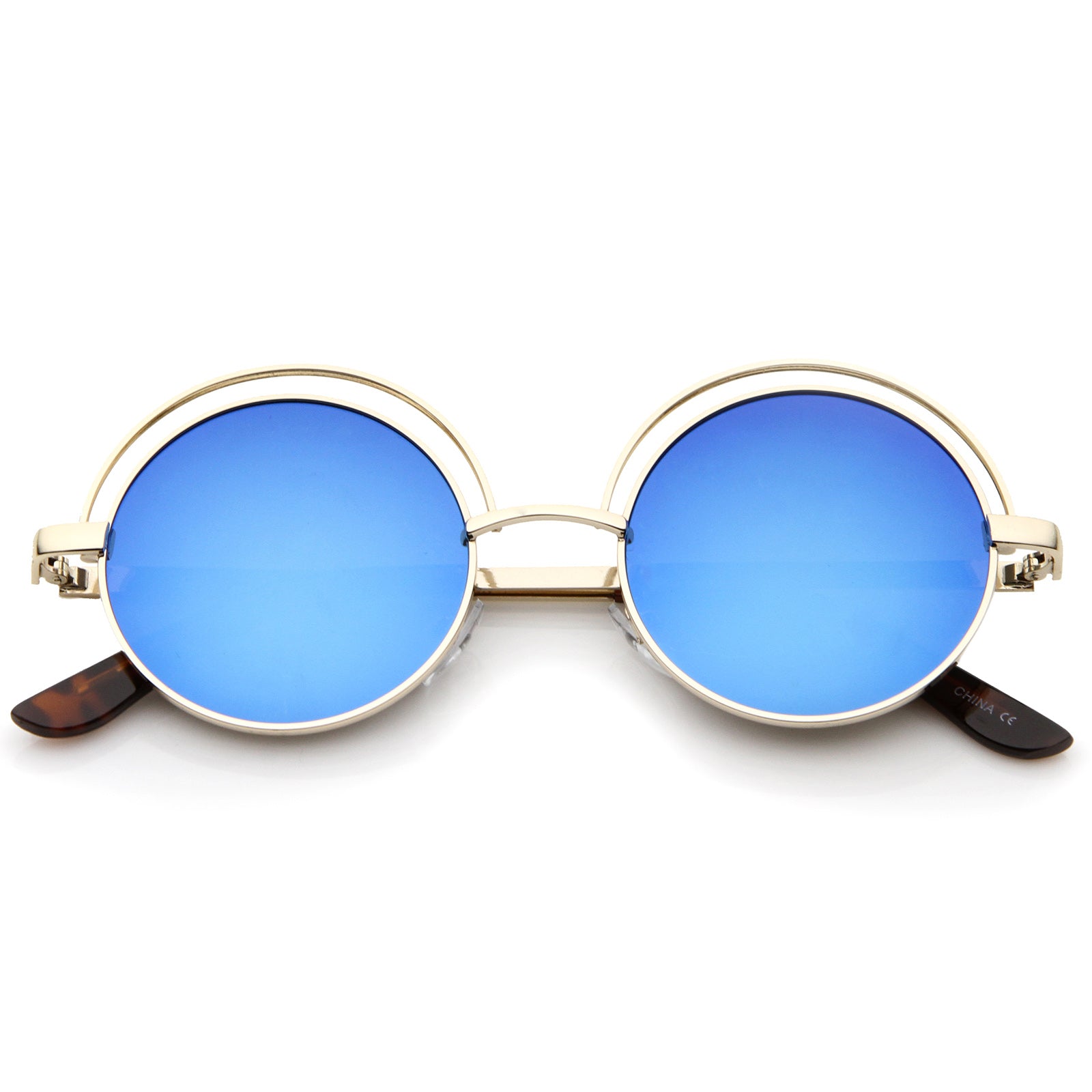 Gold / Blue Mirror