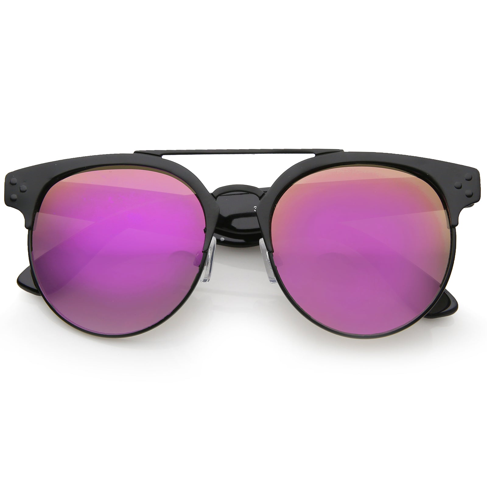 Black-Black / Magenta Mirror