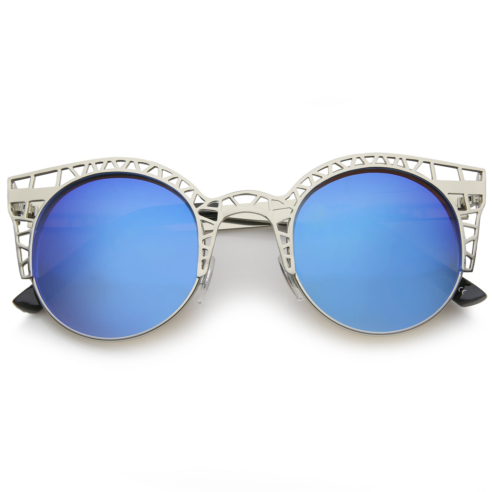 Silver / Blue Mirror