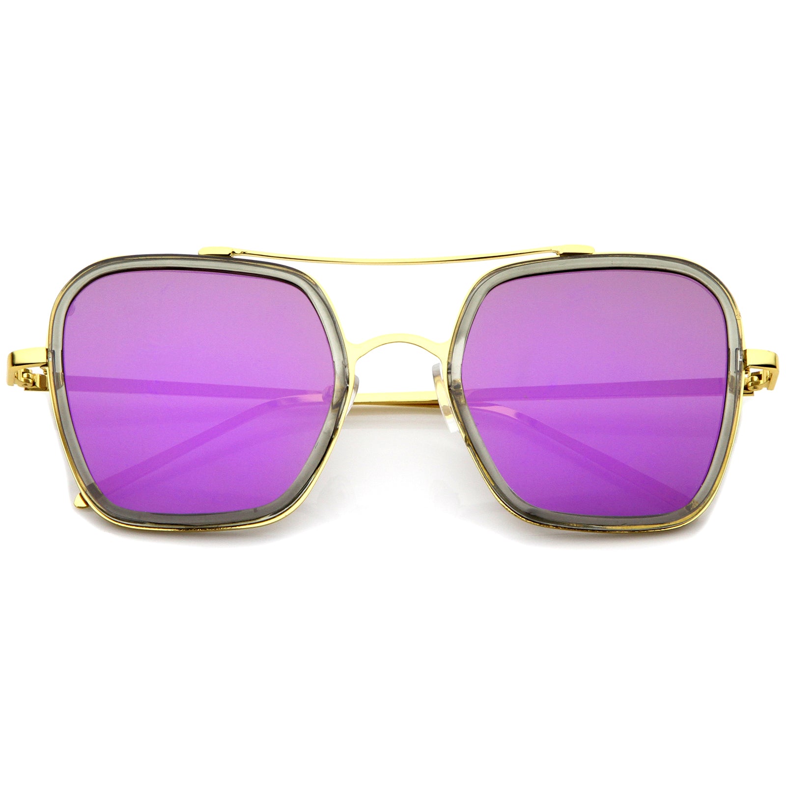 Smoke-Gold / Purple Mirror