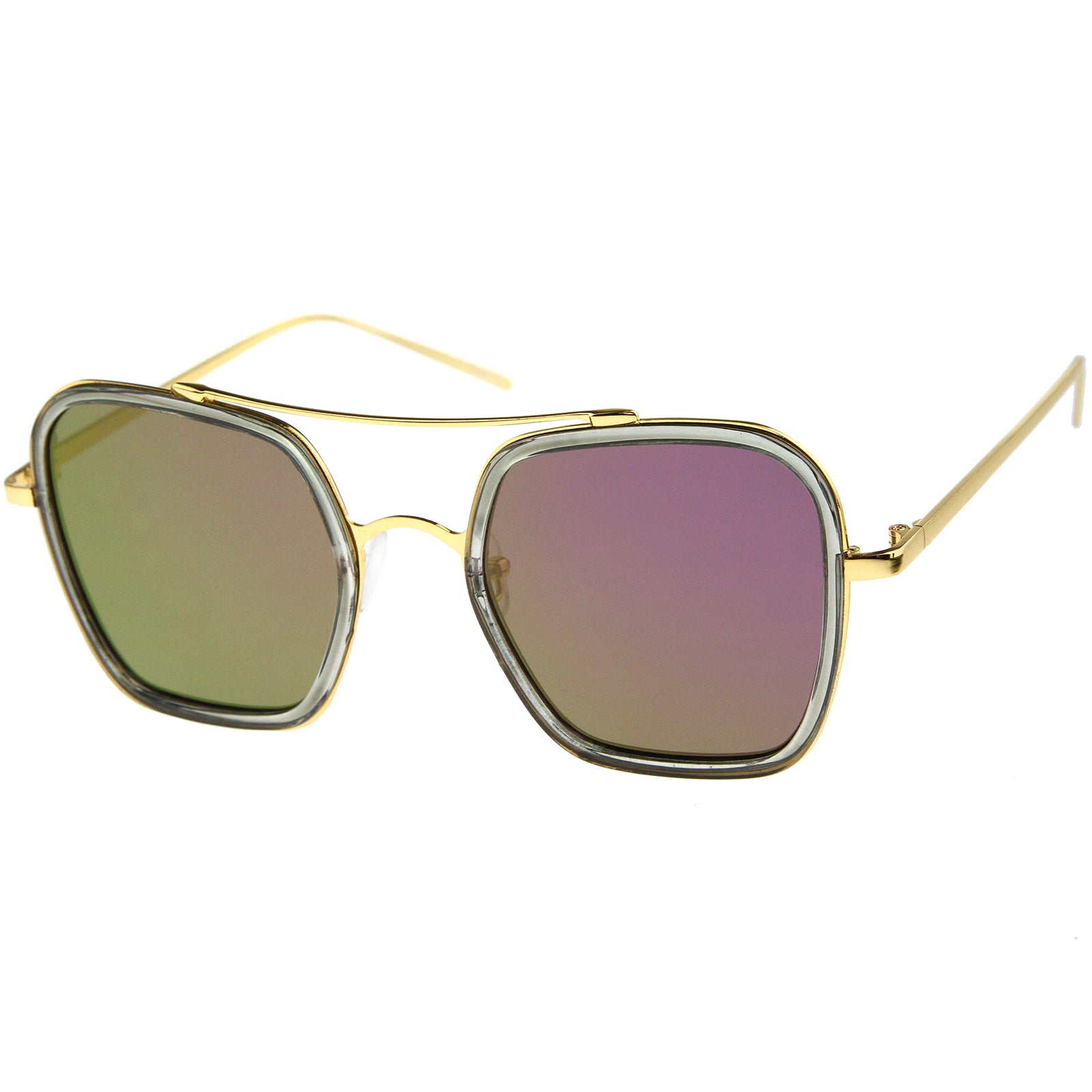 Smoke-Gold / Purple Mirror