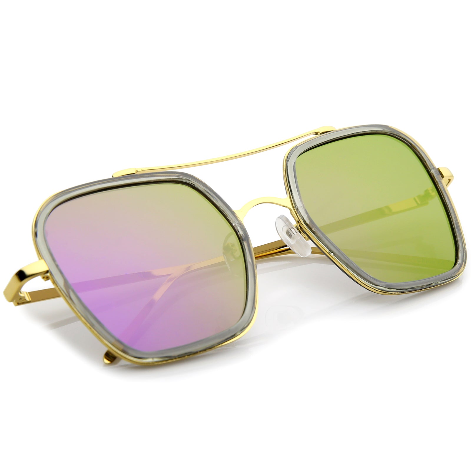 Smoke-Gold / Purple Mirror