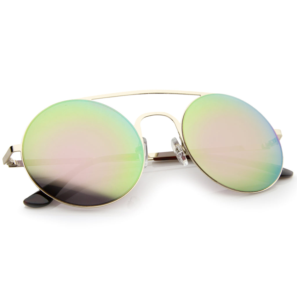 Gold / Pink-Green Mirror