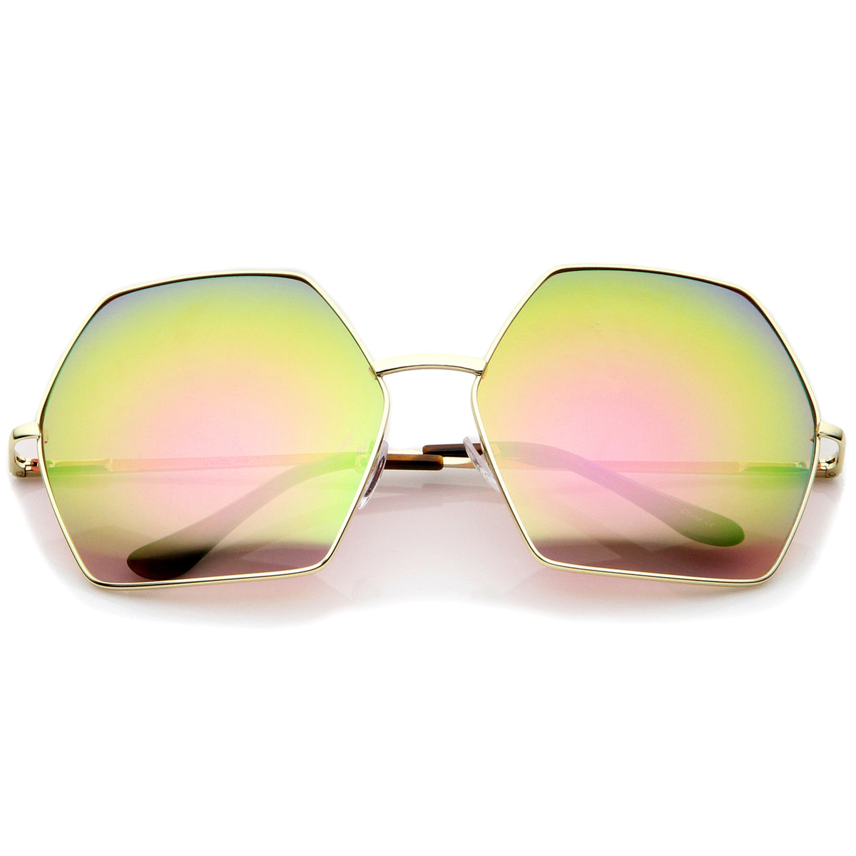 Gold / Pink-Green Mirror