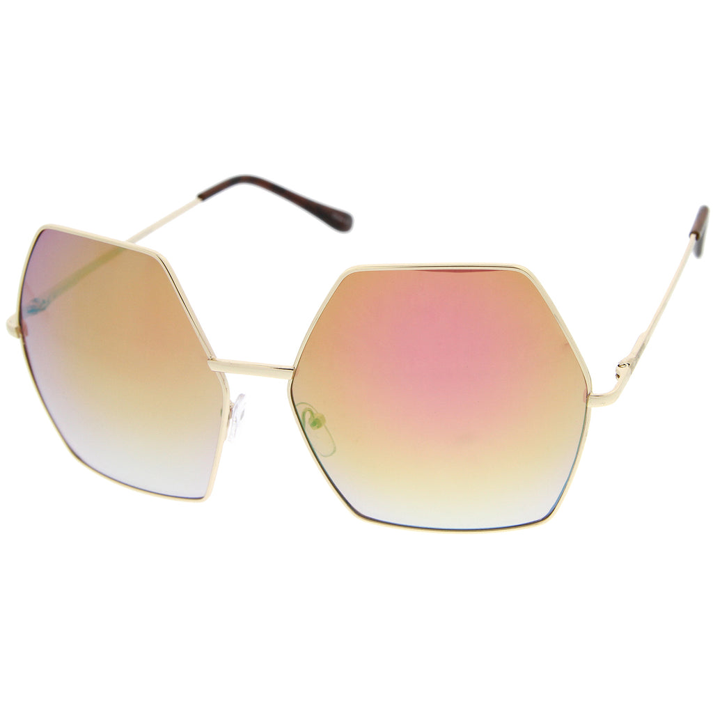 Gold / Pink-Green Mirror