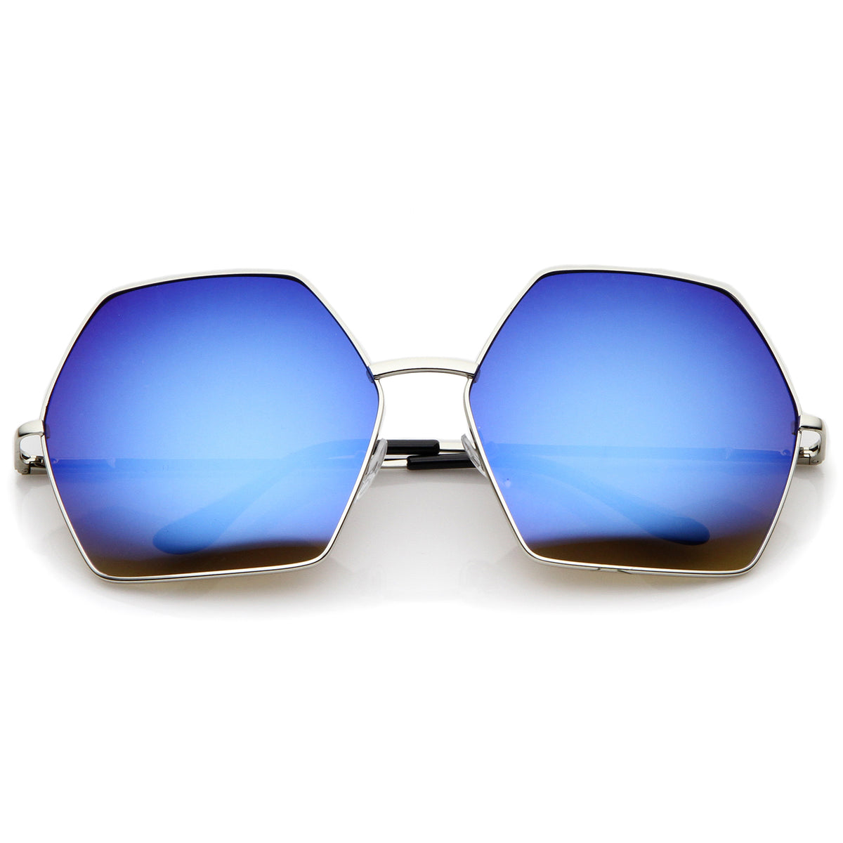 Silver / Blue Mirror