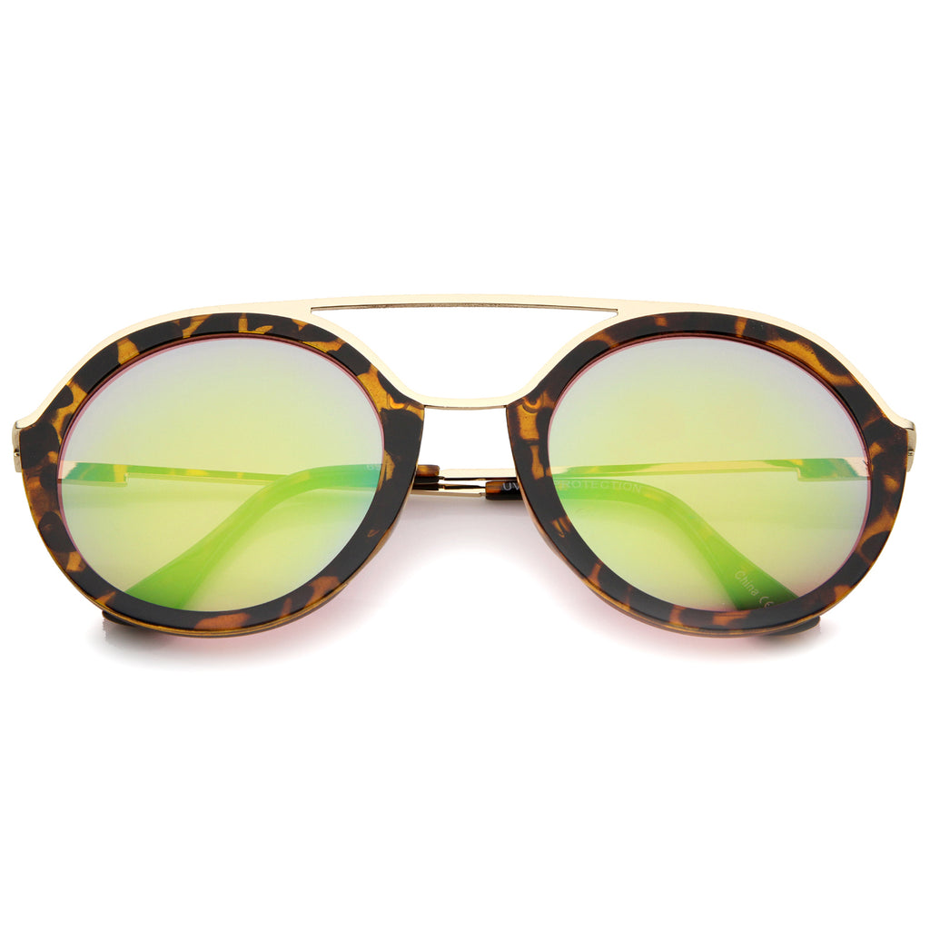 Tortoise-Gold / Green-Pink Mirror