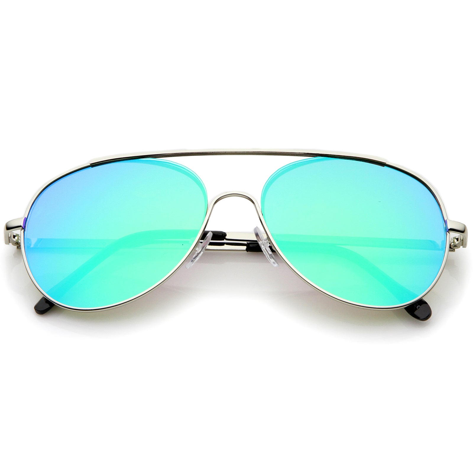 Silver / Green Mirror
