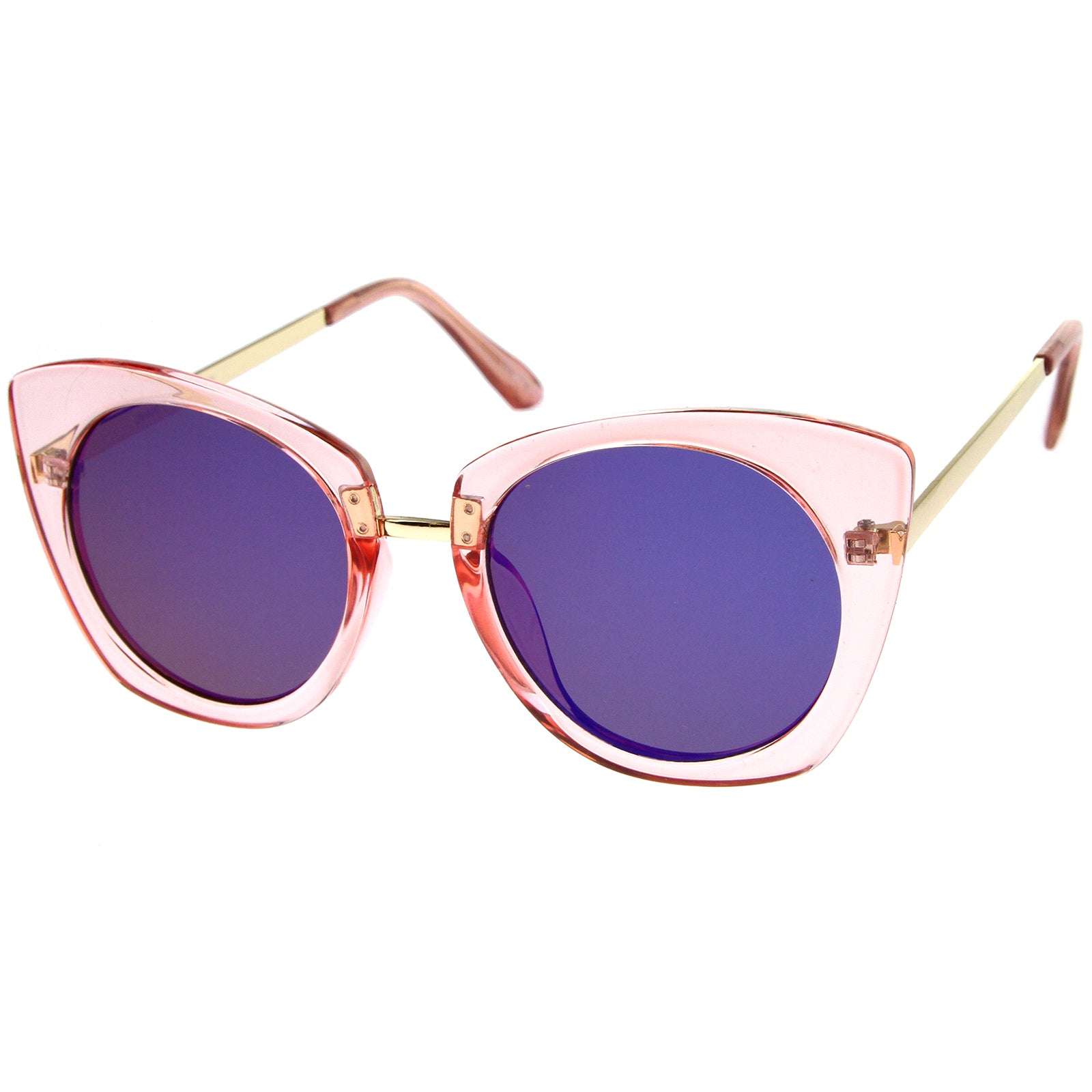 Pink-Gold / Blue Mirror