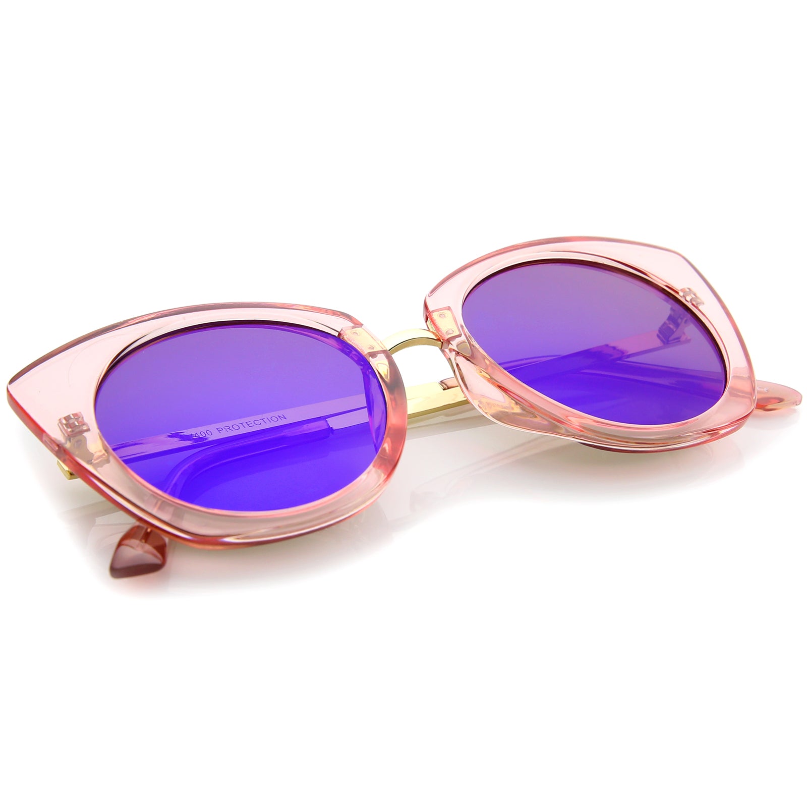Pink-Gold / Blue Mirror