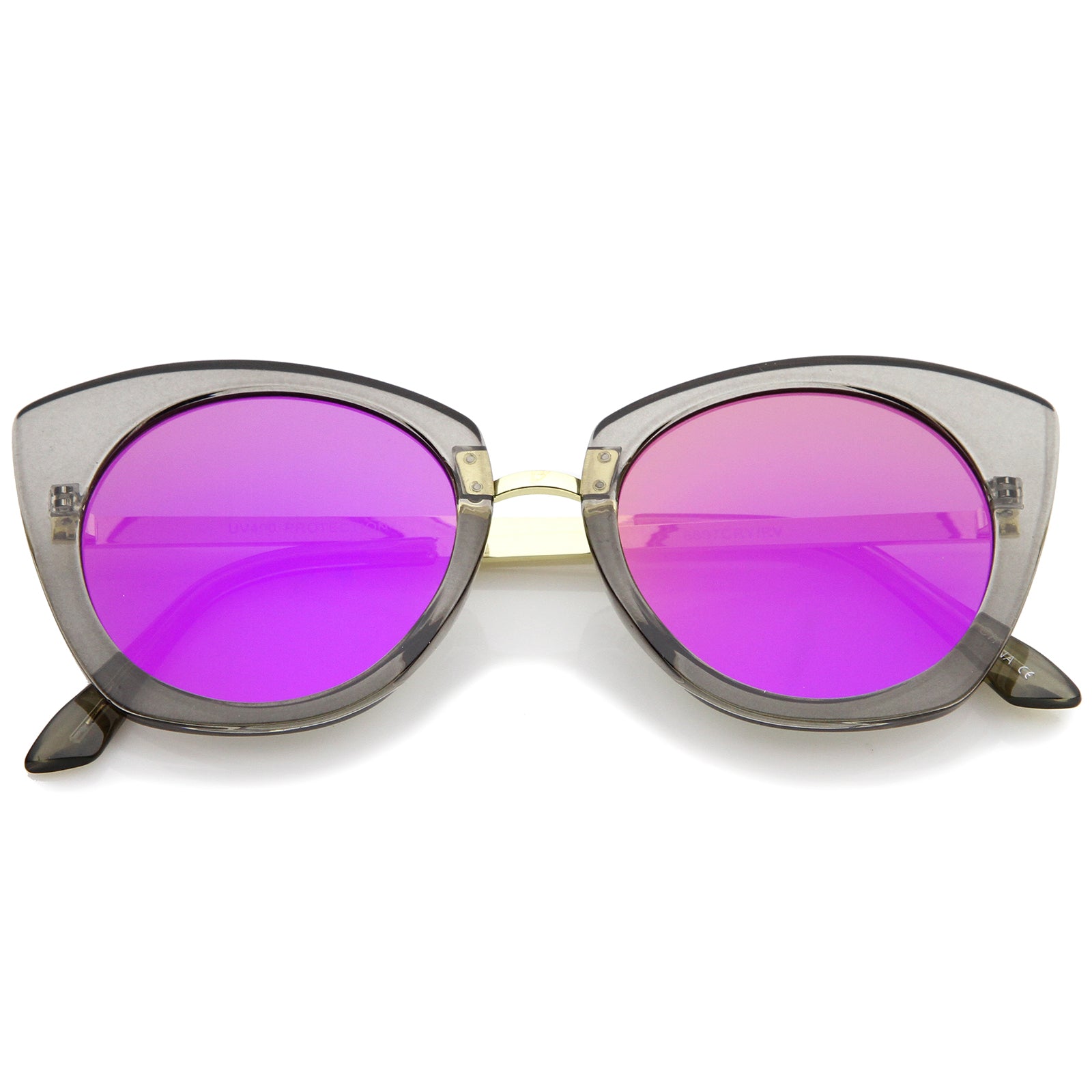 Smoke-Gold / Magenta Mirror