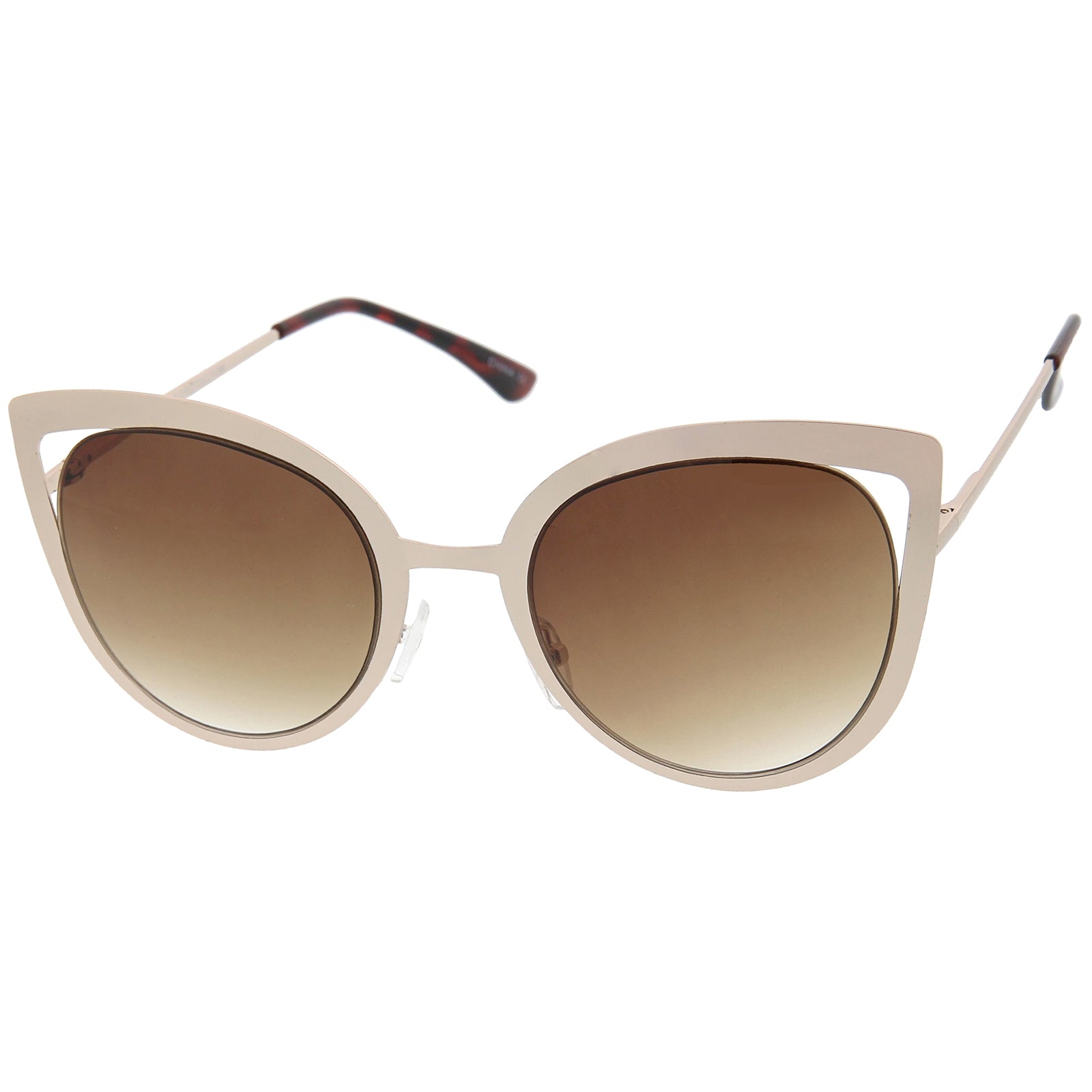 Fendi cutout sales cat eye sunglasses