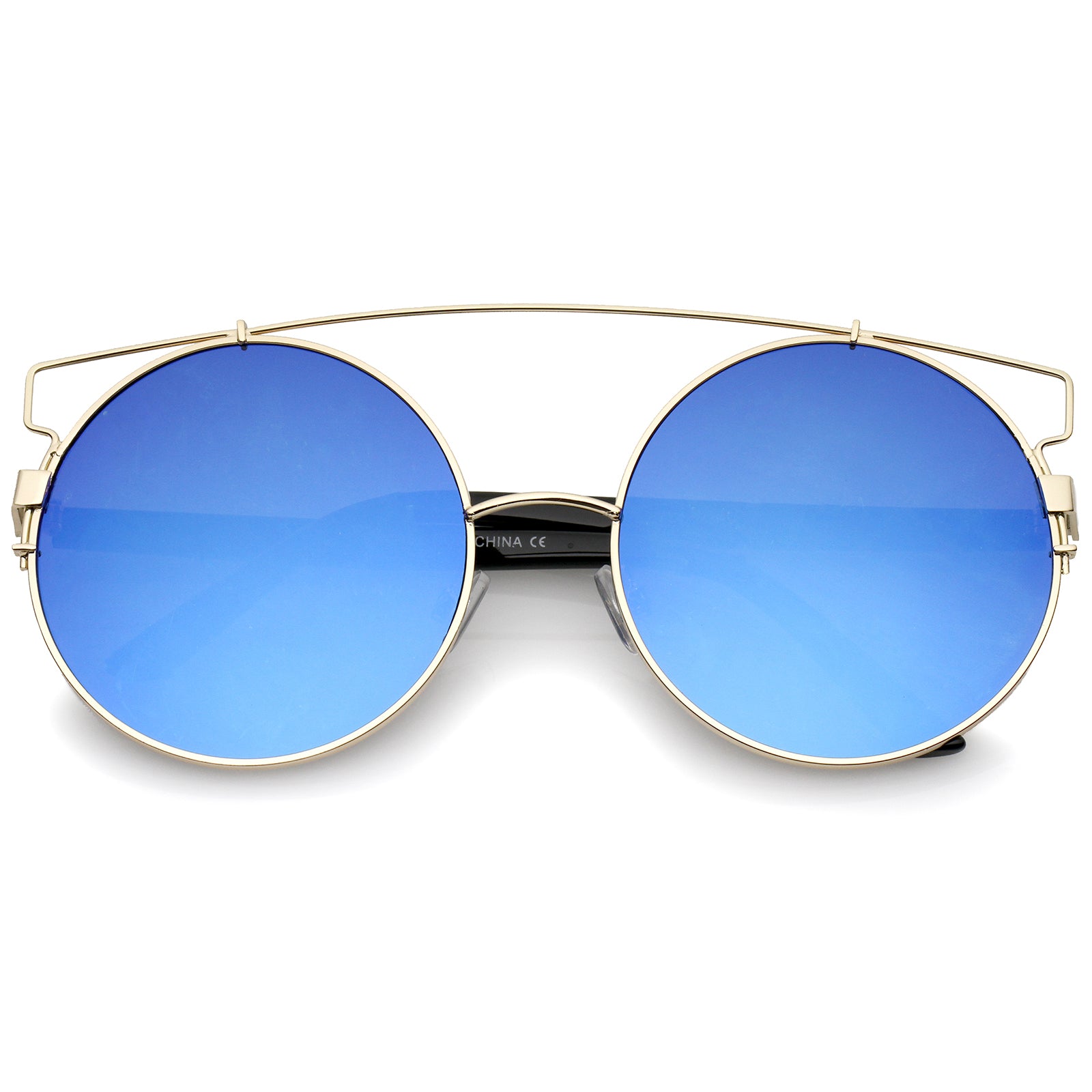 Gold / Blue Mirror
