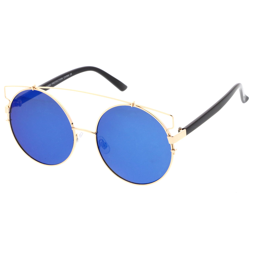 Gold / Blue Mirror
