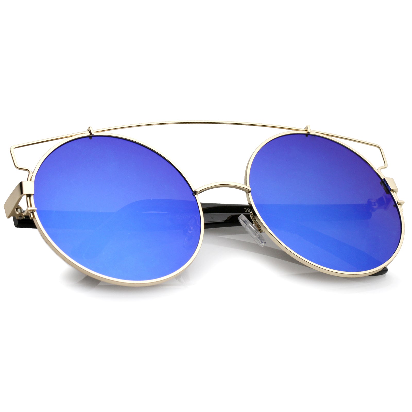 Gold / Blue Mirror