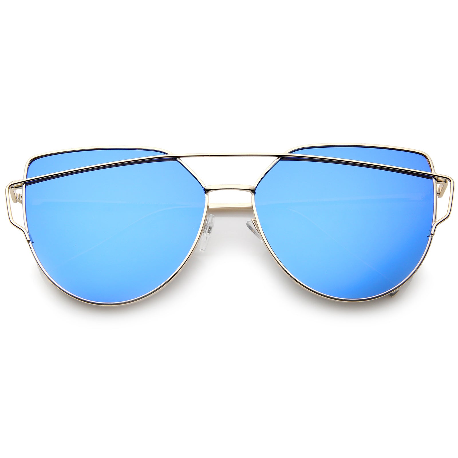 Gold / Blue Mirror