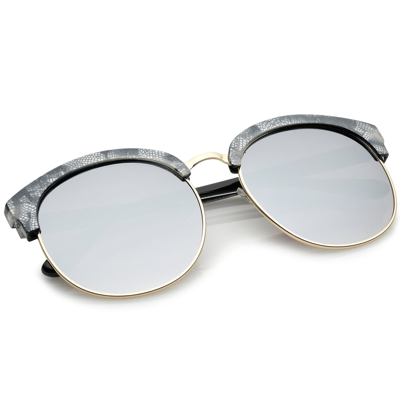 Dark Grey Gold / Silver Mirror