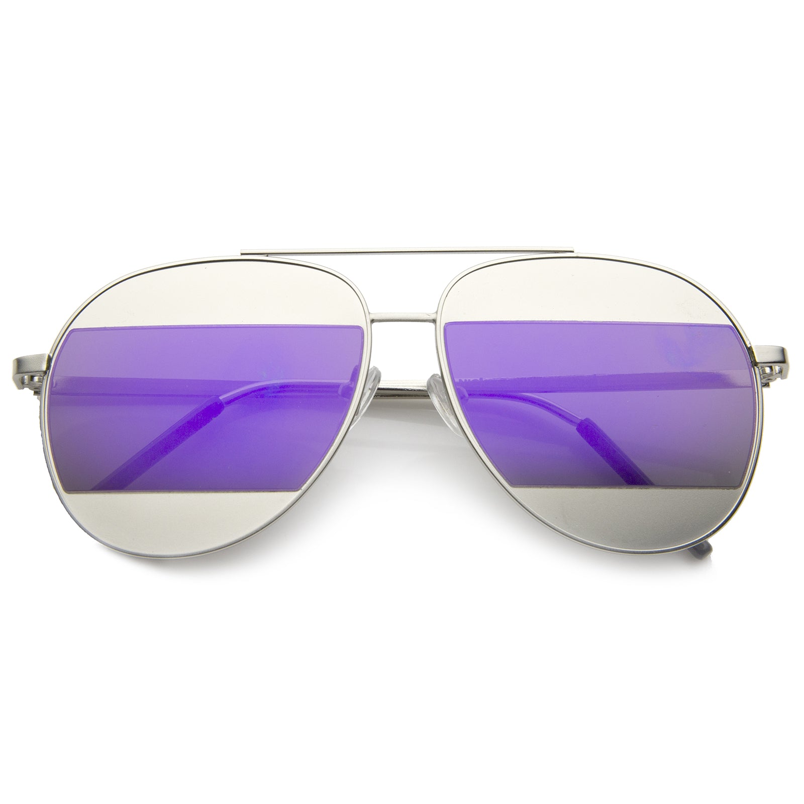 Silver / Purple Mirror