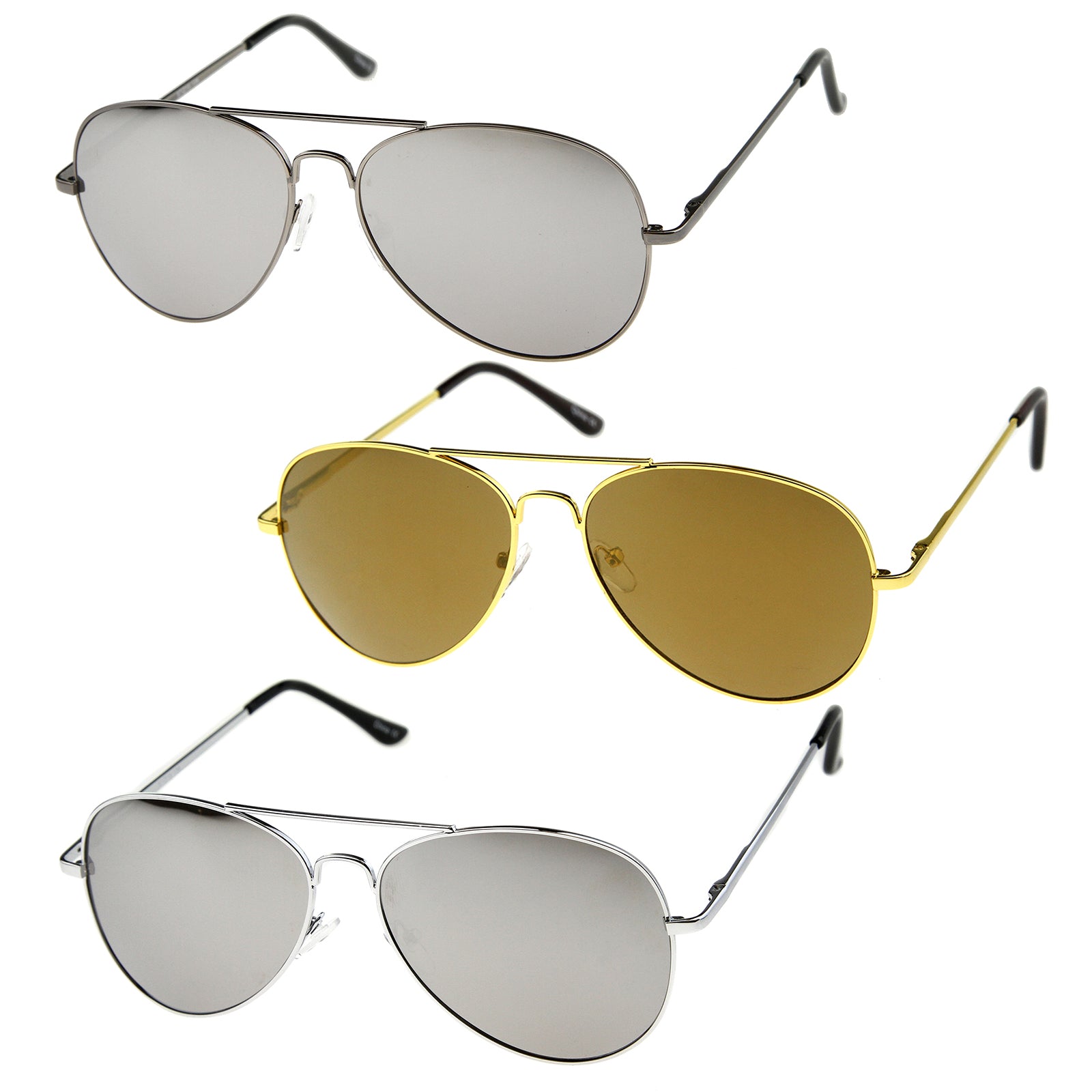 3-Pack | Silver/Gold/Gunmetal