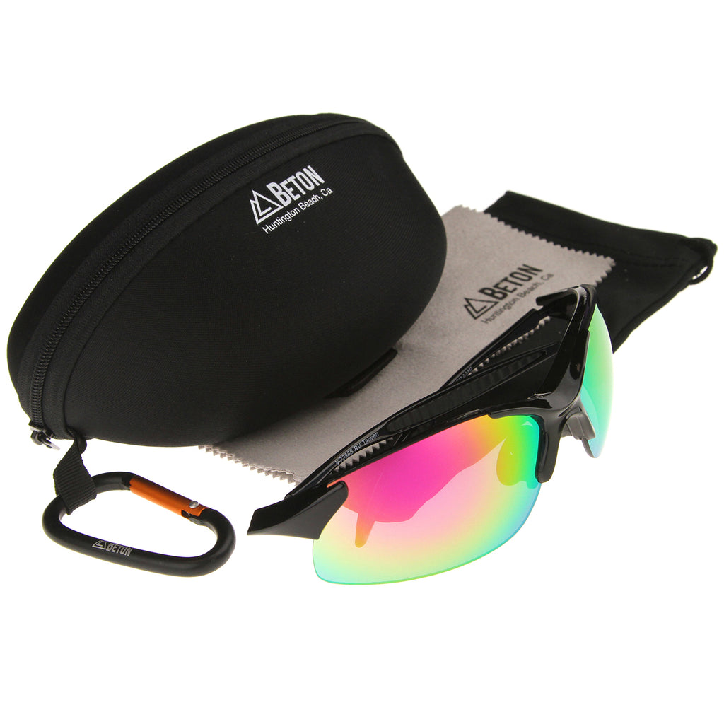 Black-Black / Pink-Green Mirror