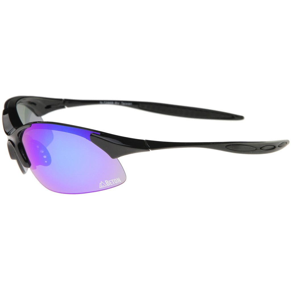 Black-Black / Blue-Purple Mirror