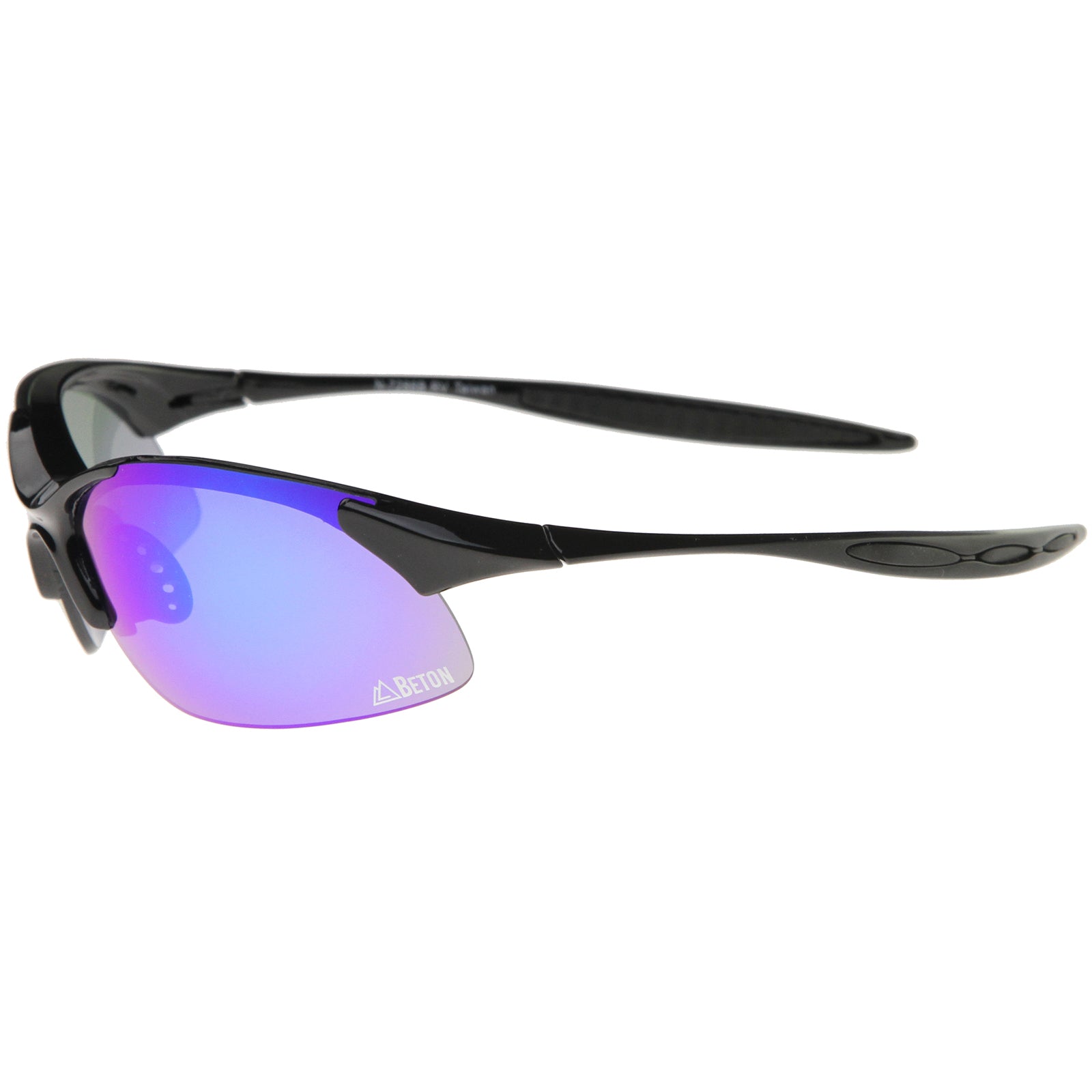 Black-Black / Blue-Purple Mirror