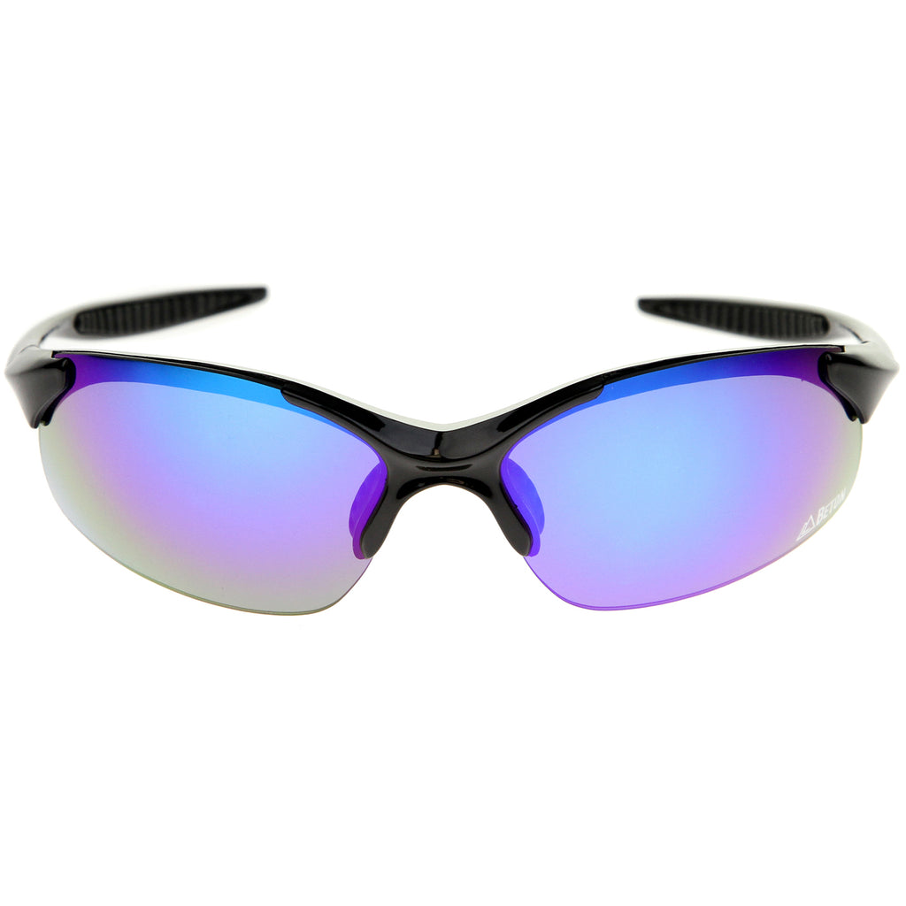 Black-Black / Blue-Purple Mirror