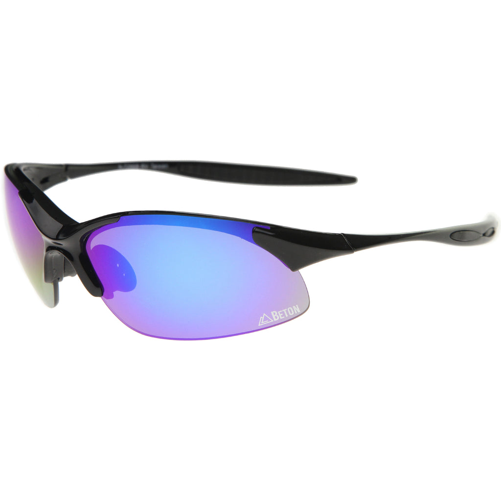 Black-Black / Blue-Purple Mirror