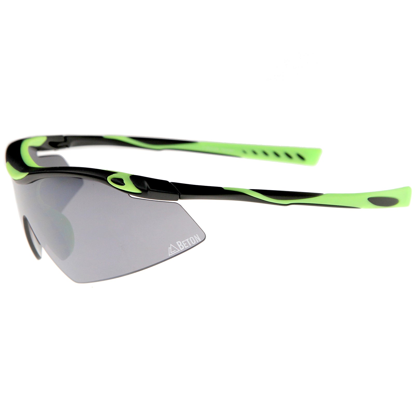 Matte Black-Green / Smoke