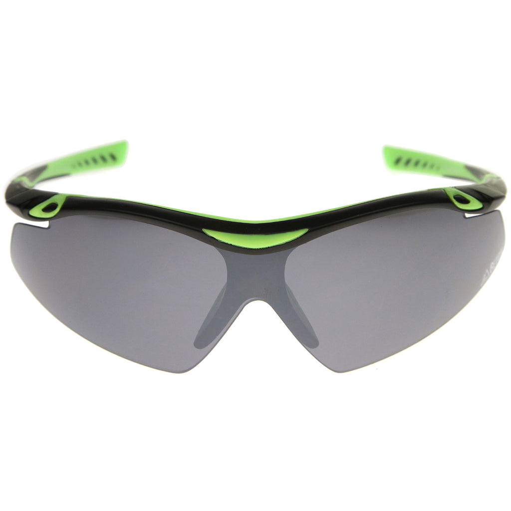 Matte Black-Green / Smoke