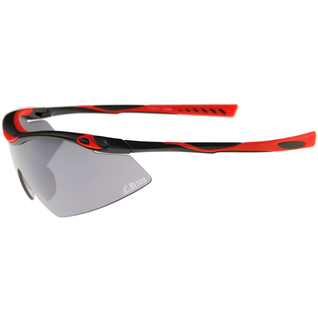 Matte Black-Red / Smoke