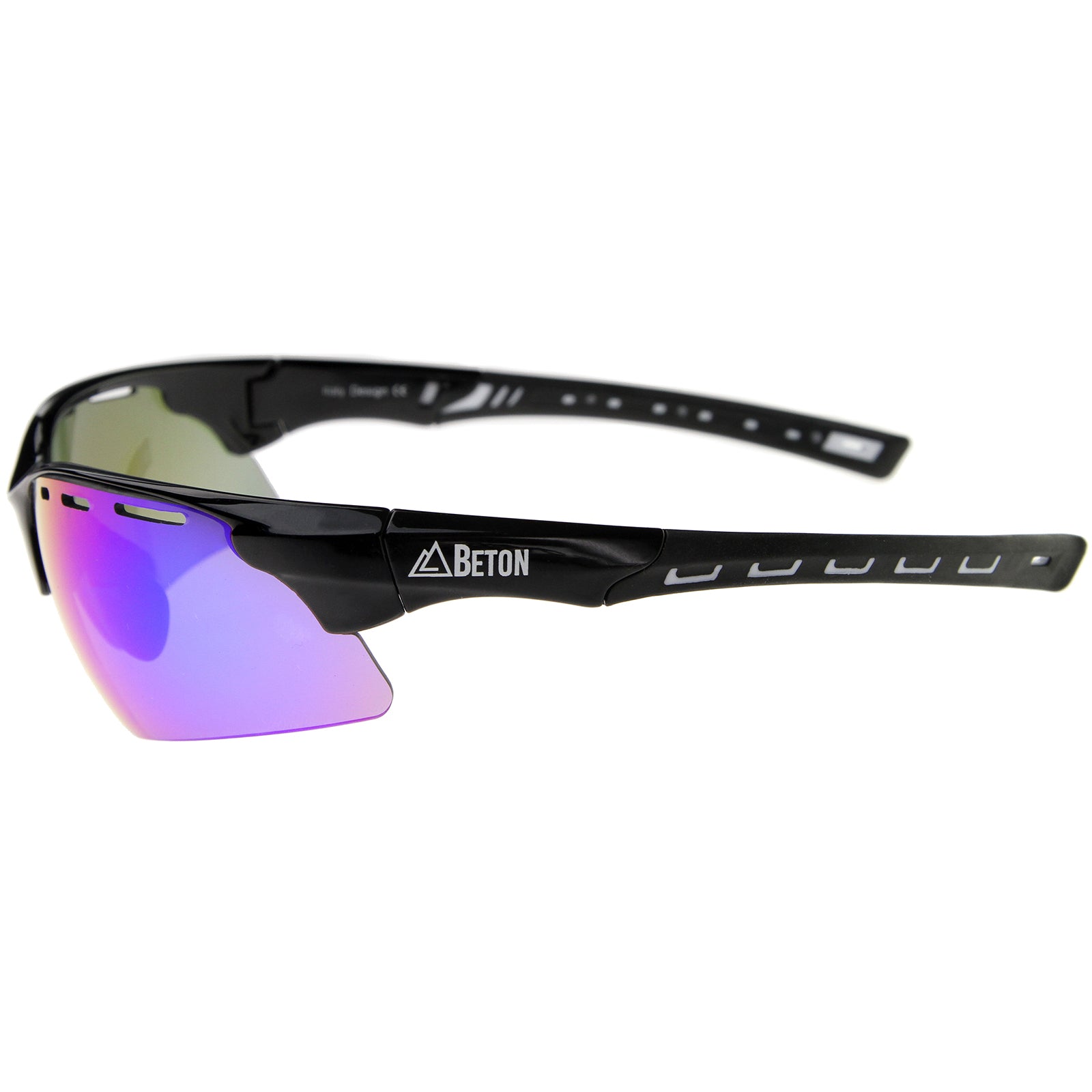 Black-Black / Blue-Purple Mirror