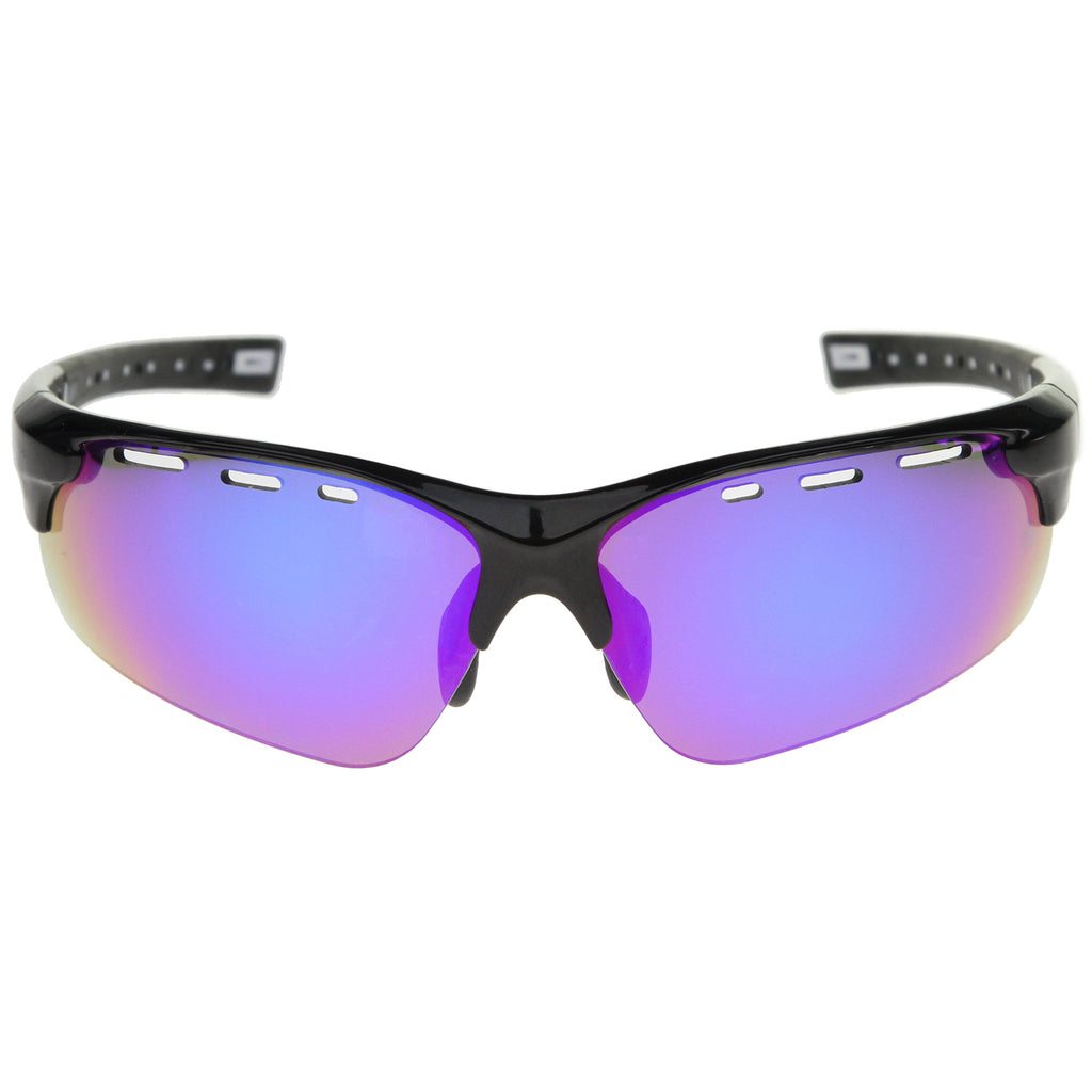 Black-Black / Blue-Purple Mirror