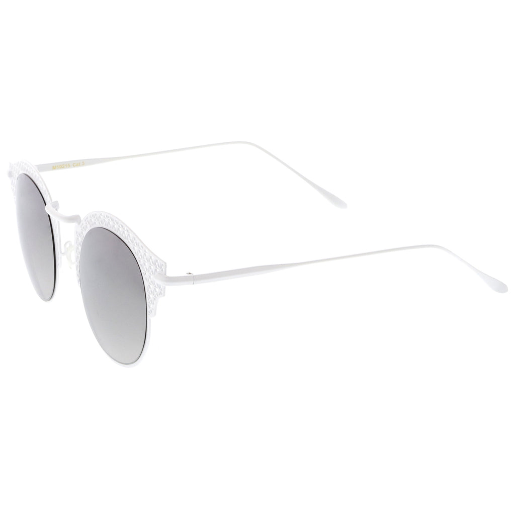 Matte White / Silver Mirror