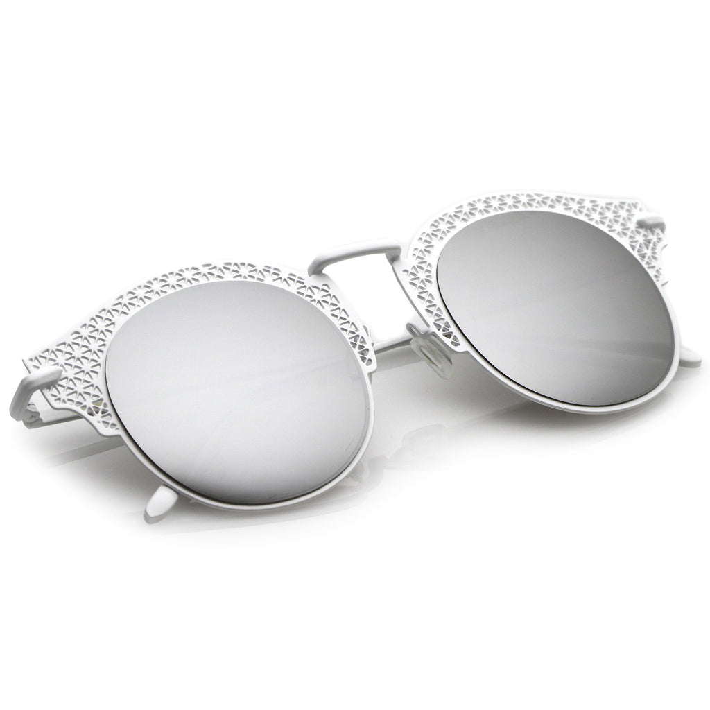 Matte White / Silver Mirror