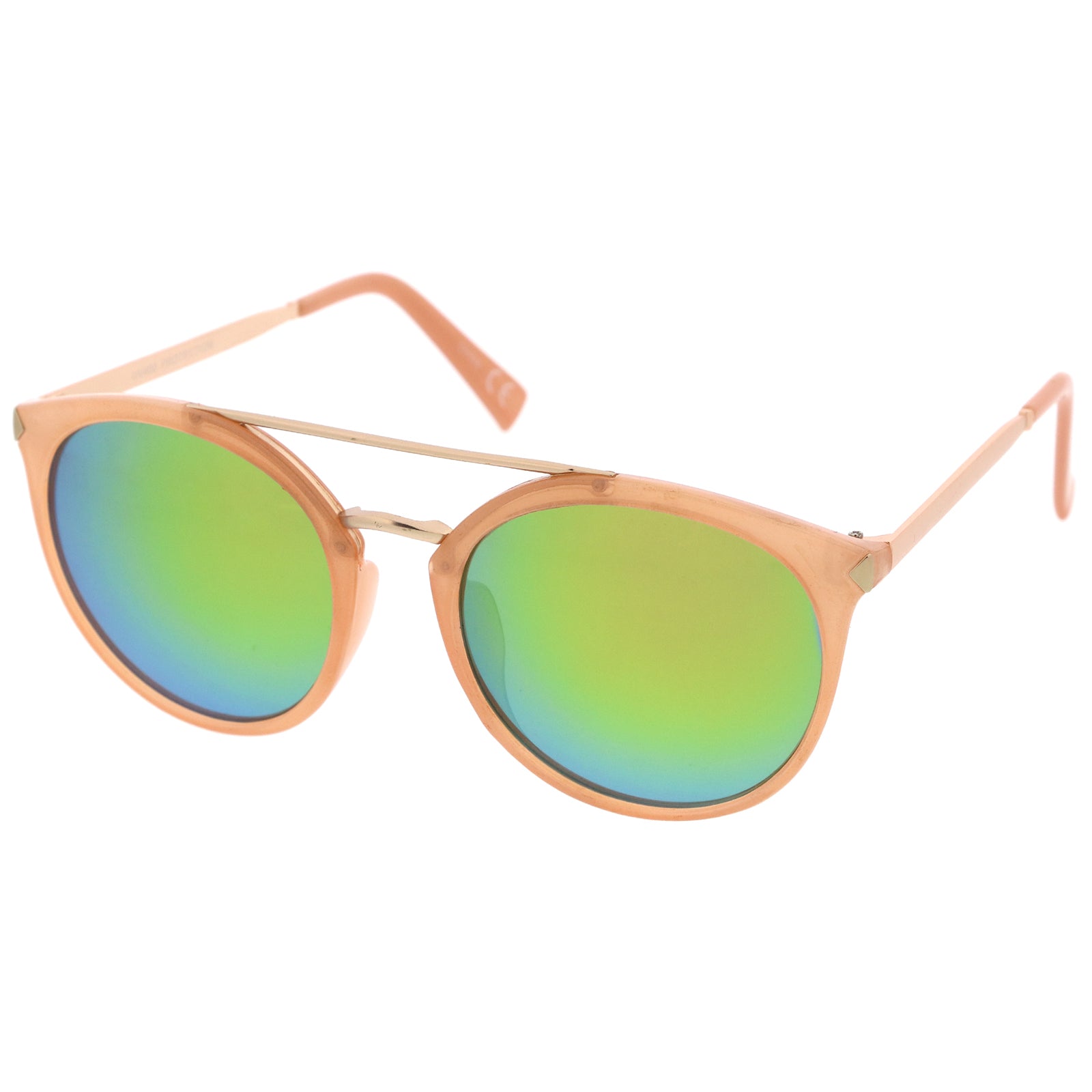 Pink-Gold / Green Mirror