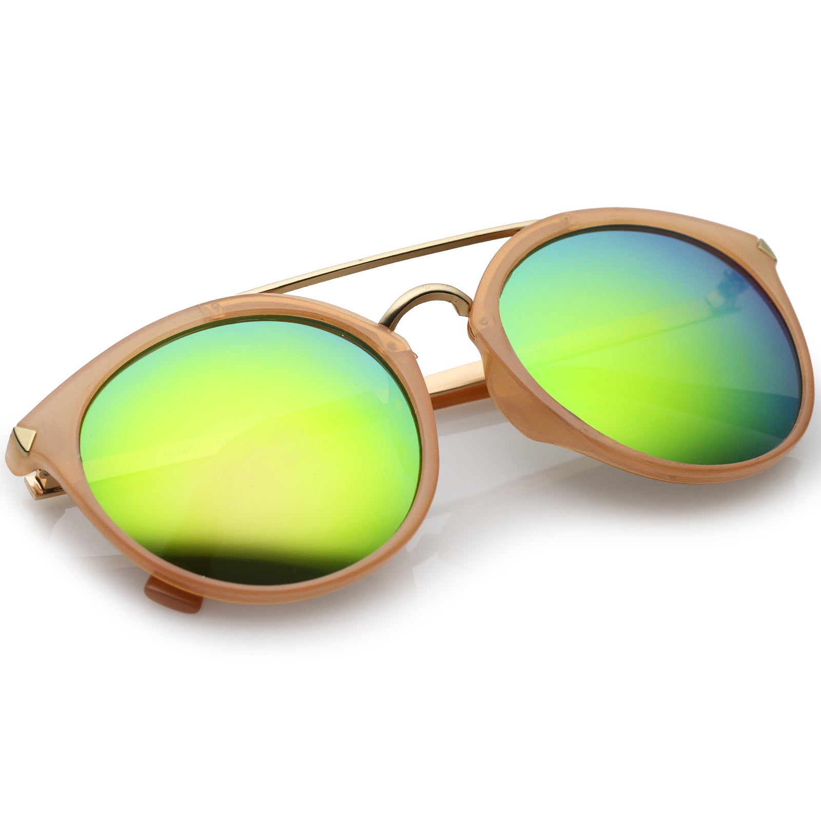 Pink-Gold / Green Mirror