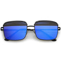 Matte Black / Blue Mirror