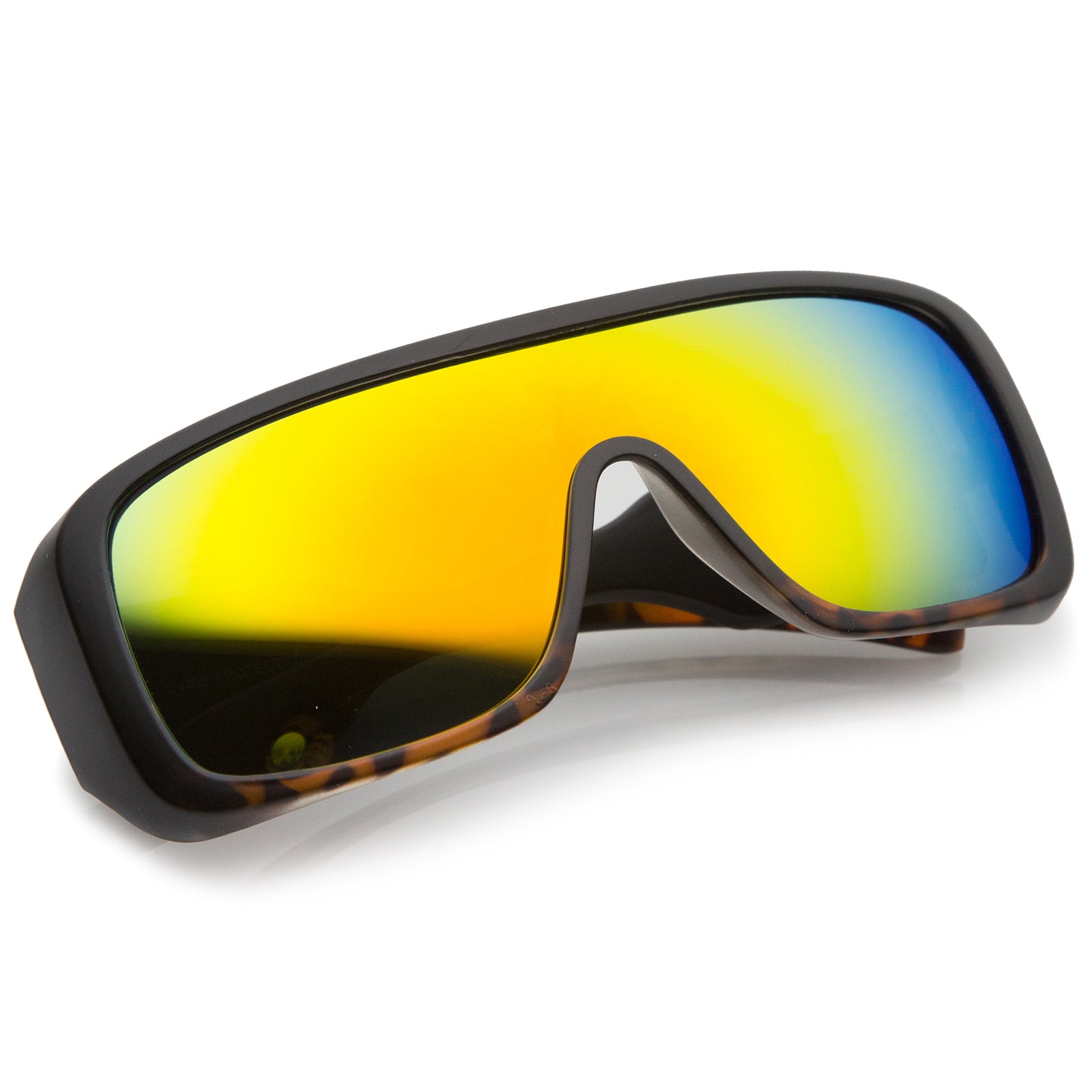 Matte Black / Orange-Yellow Mirror