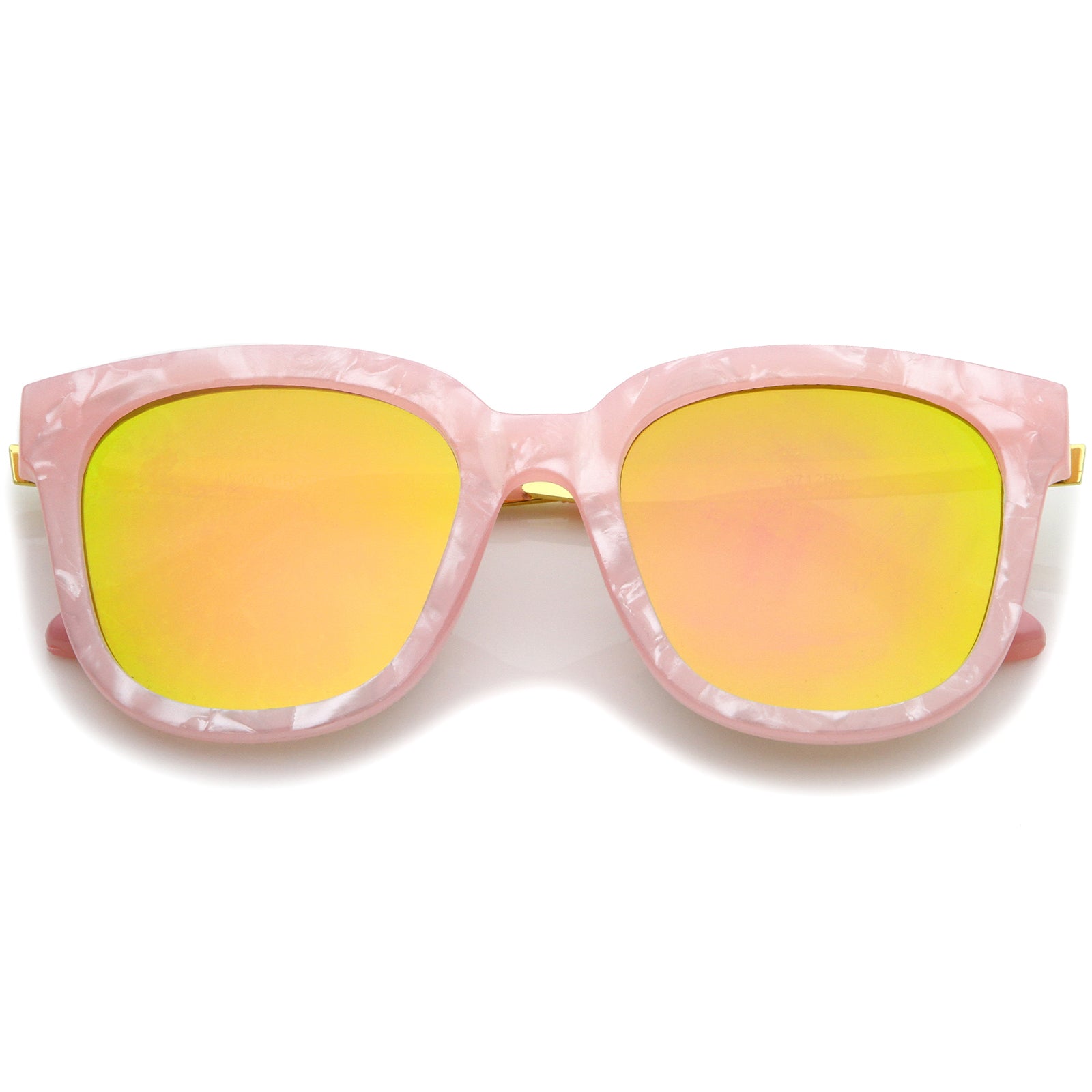Pink-Marble-Gold / Green Mirror