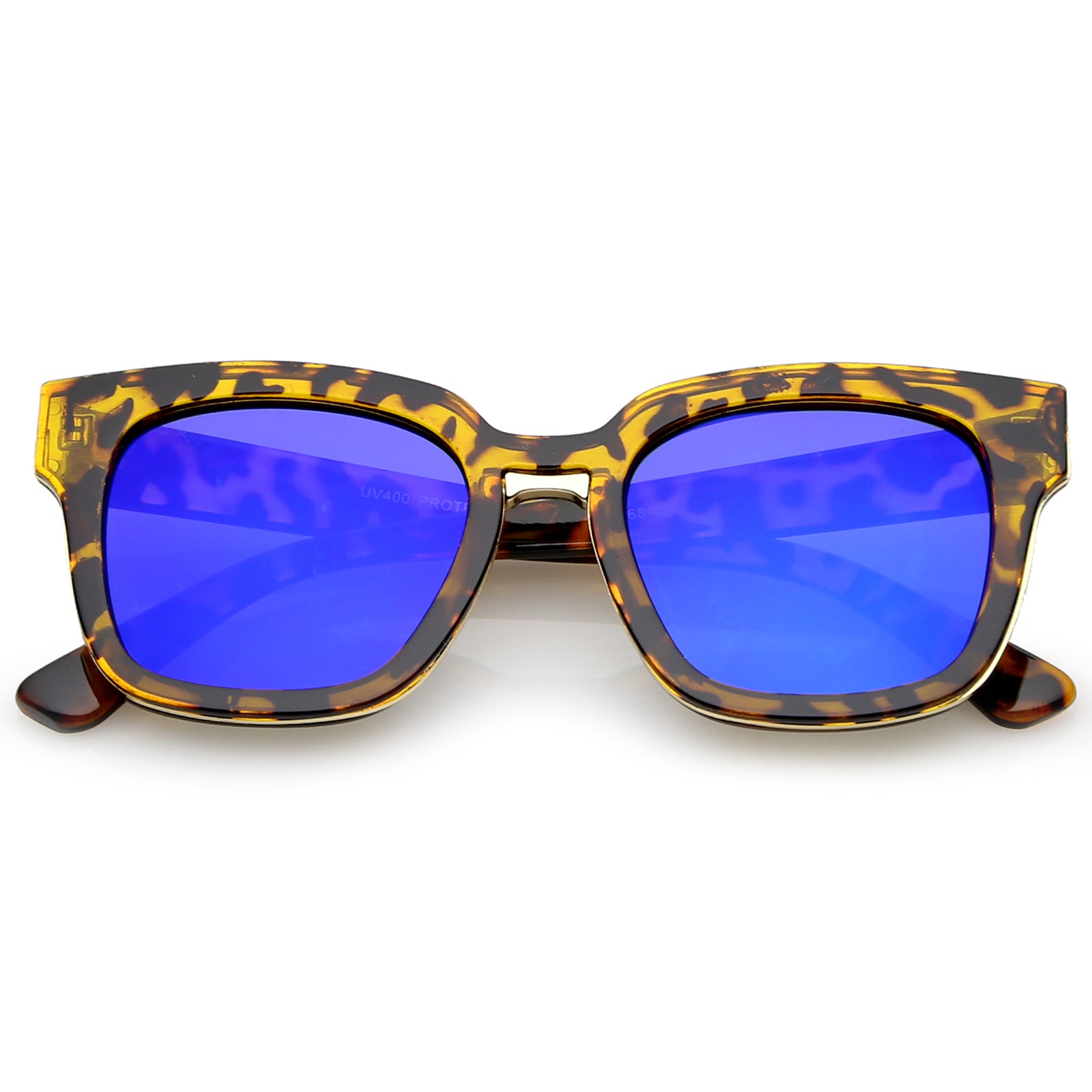 Tortoise-Gold / Blue Mirror