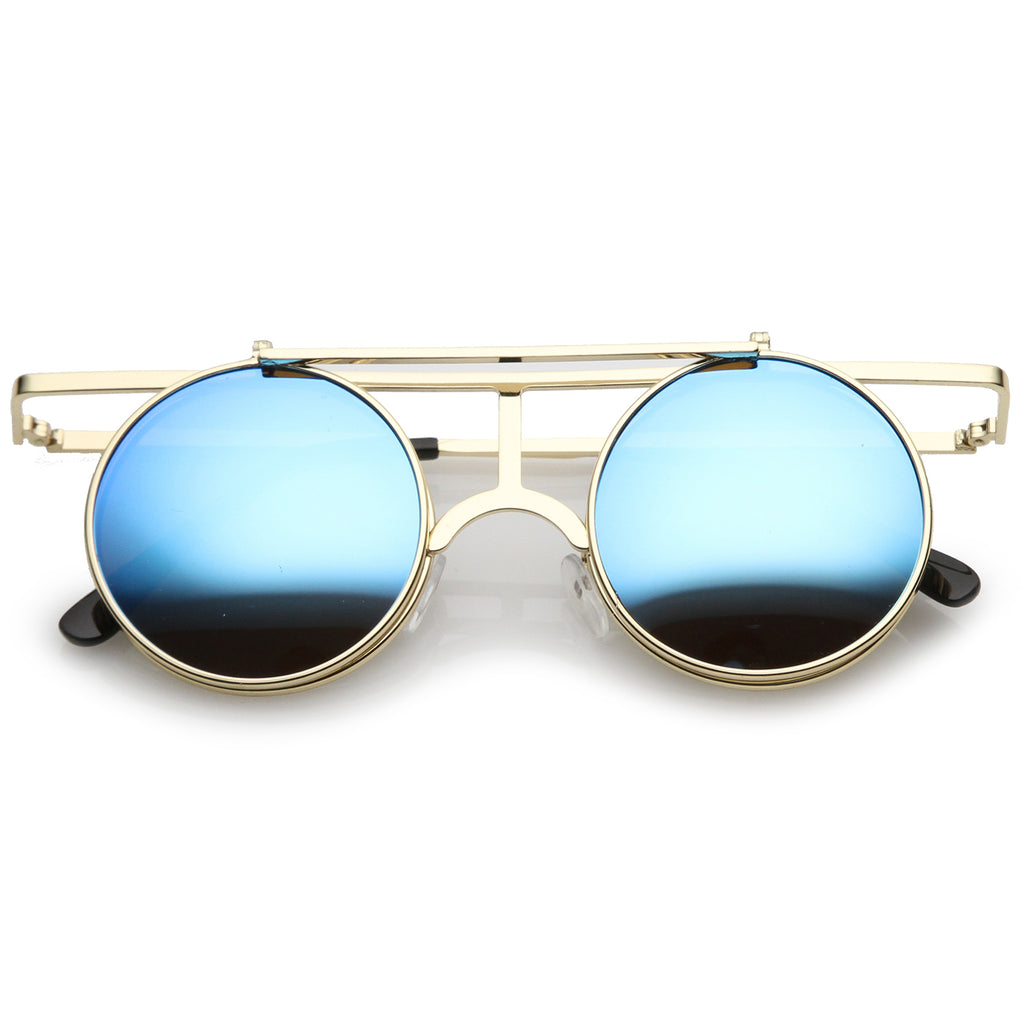 Gold / Blue Mirror