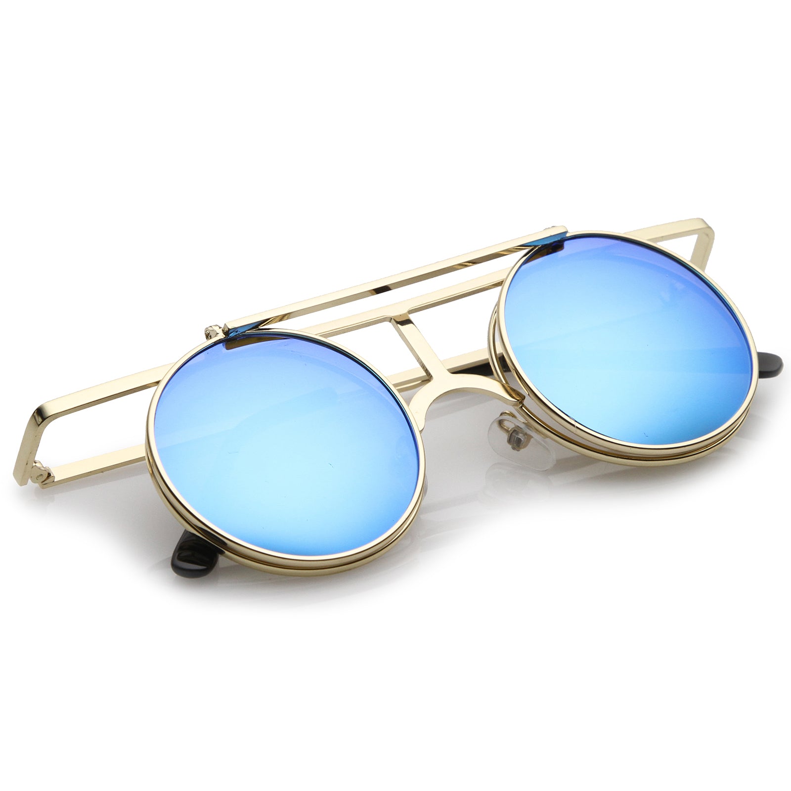 Gold / Blue Mirror